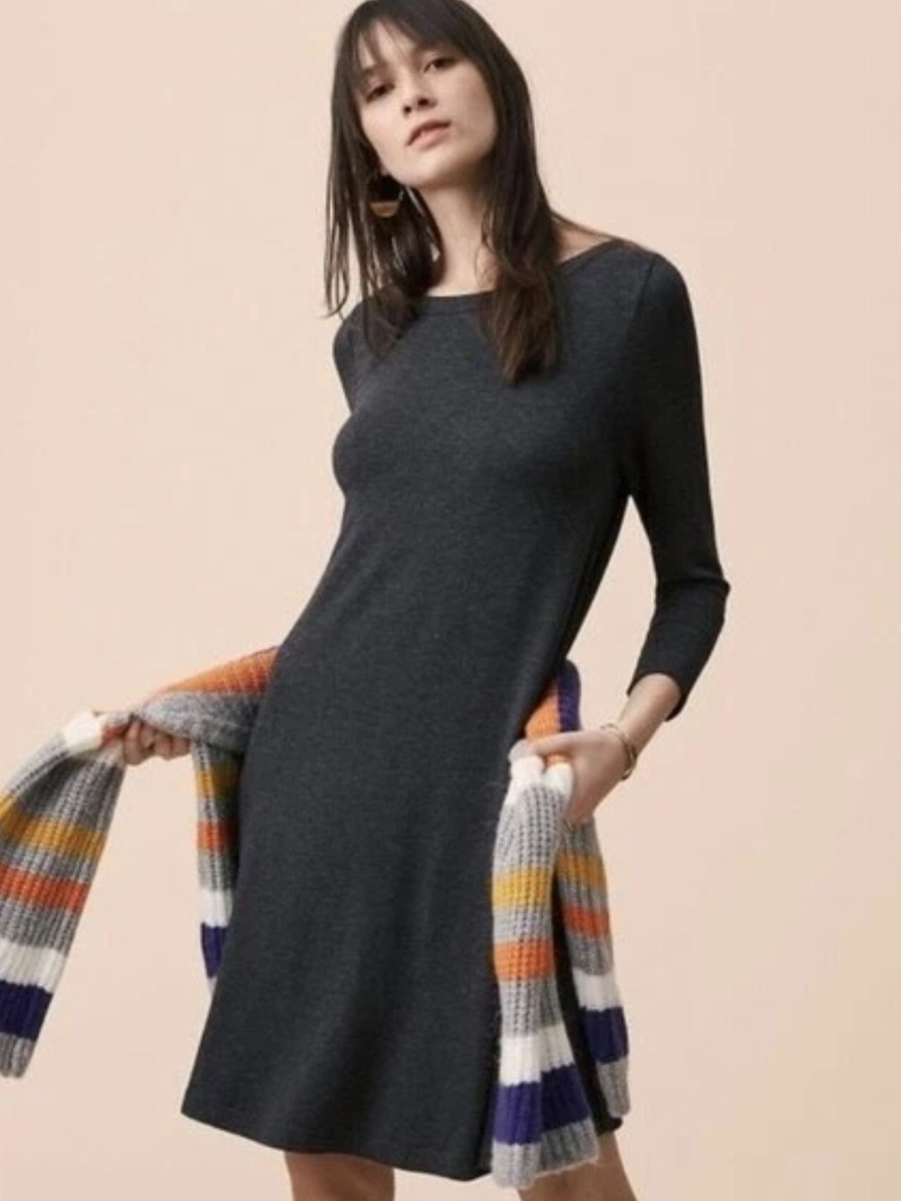 Lou & Grey signature soft swing dress size M